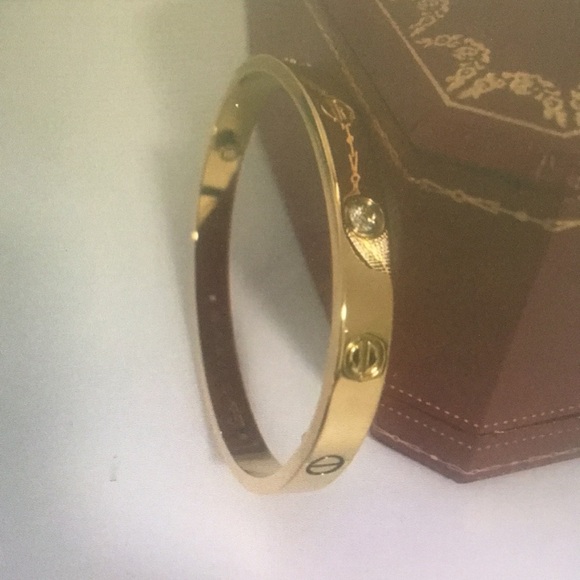 Cartier Gold Bracelet with Red Box - Picture 7 of 8